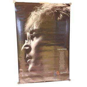 2003 John Lennon Imagine With Lyrics 24x36 Unframed Pyramid Posters #PP0817 Y2K